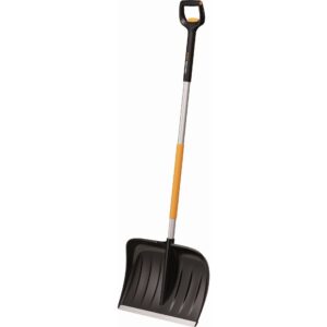 Fiskars 1057189, Lumilapio, Metalli, Musta, Oranssi, Säädettävä, Ergonominen, Puola, 53,2 cm